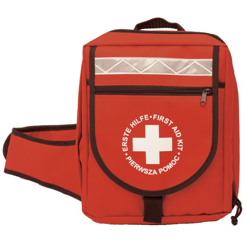 LEINA-WERKE sac à dos de secours, rouge, 36 pièces, nylon
